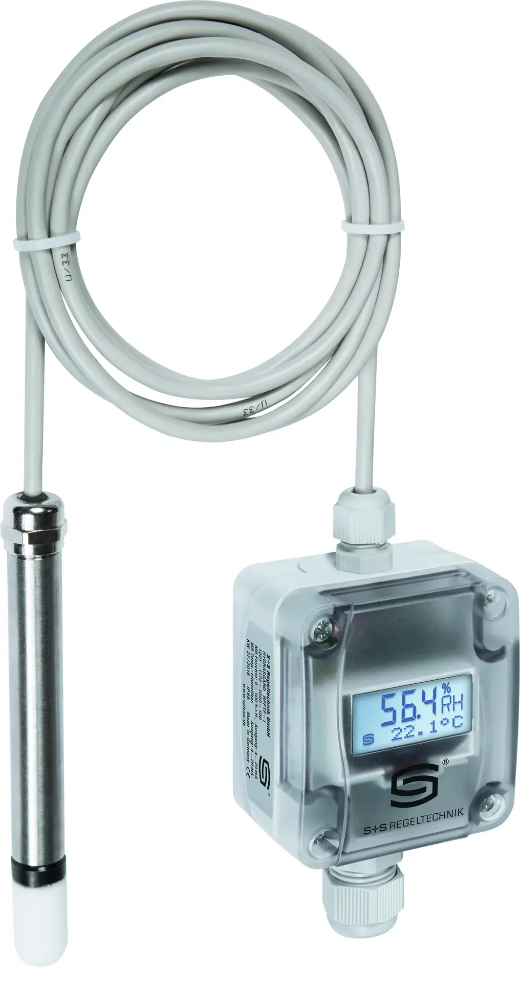 SplusS RPFTF-I PT100 LCD room humidity and temperature sensor HYGRASGARD® RPFTF-I PT100 Sensor LCD Best For Dough Room Bakery