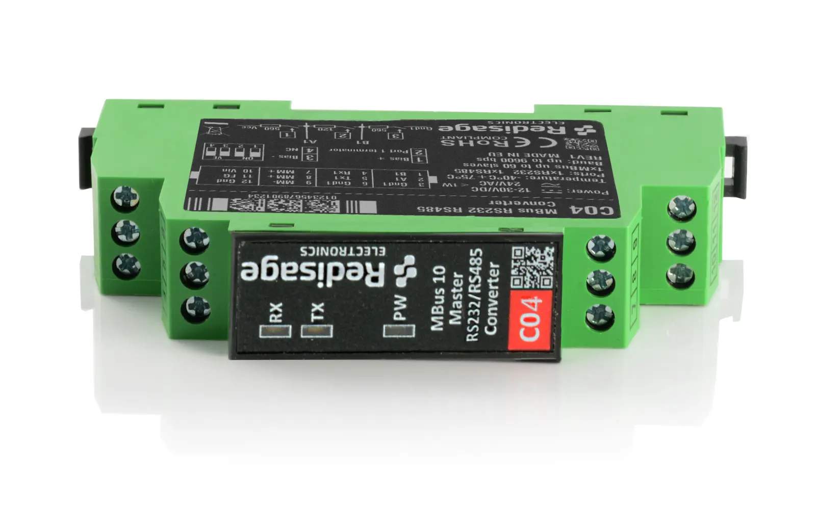 C04 MBus 10 to RS232/RS485 Converter 1kV DC Isolation , Landex Technologies UAE