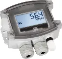 On-wall- humidity- and temperature sensors HYGRASGARD® AFTF-Modbus-T3 LCD