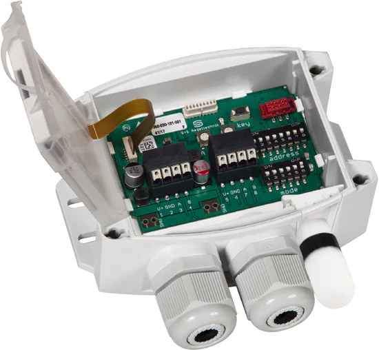 On-wall- humidity- and temperature sensors HYGRASGARD® AFTF-Modbus-T3 LCD