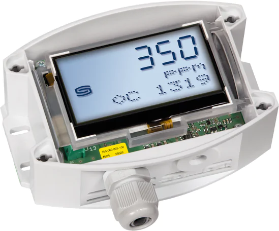 Multifunctional on-wall sensors and measuring transducers, for humidity, temperature, CO2 content and air quality (VOC)
AERASGARD® ACO2-W LCD
