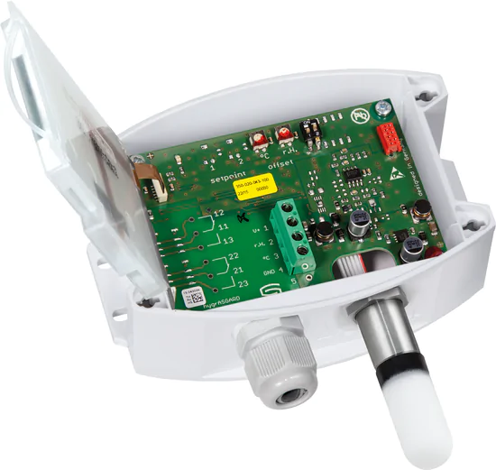 On-wall humidity and temperature sensor
HYGRASGARD® AFTF-U LCD