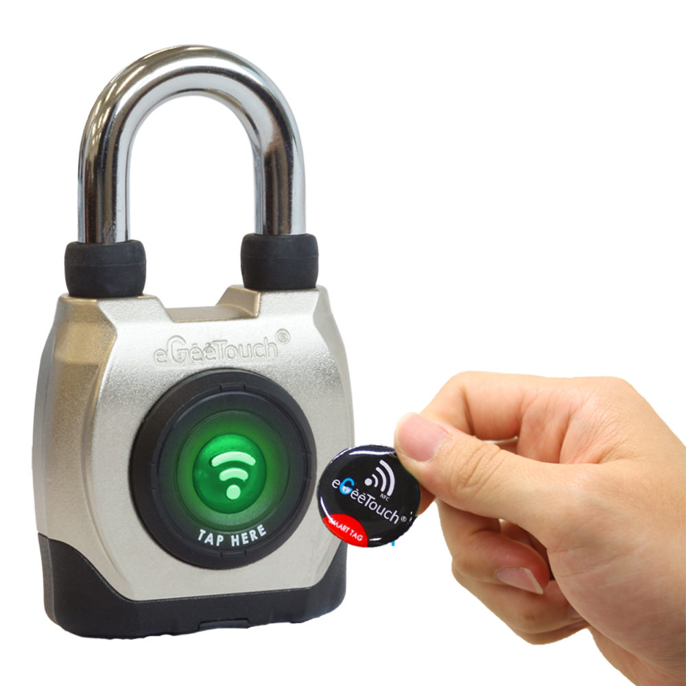 GeeTouch Outdoor Smart Padlock 3rd Gen, Weatherproof (Short Shackle)