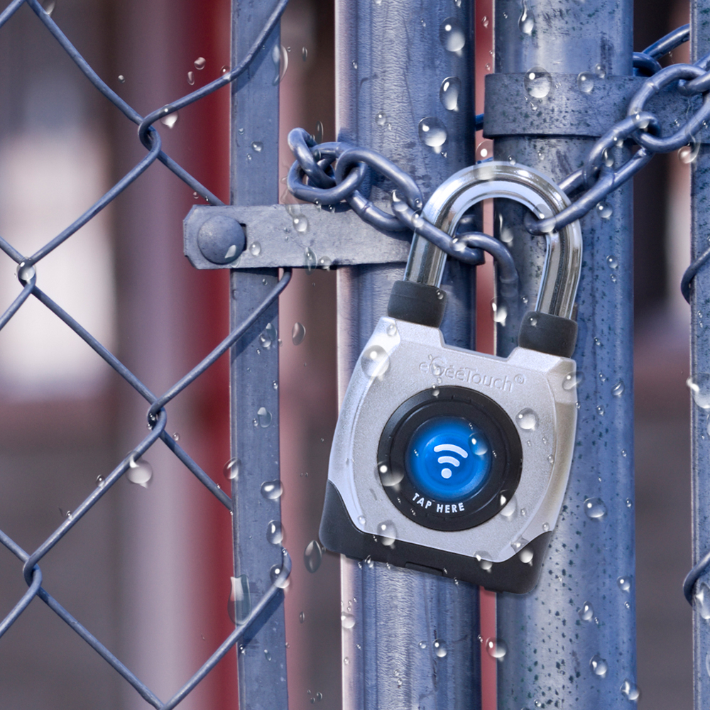 GeeTouch Outdoor Smart Padlock 3rd Gen, Weatherproof (Short Shackle)