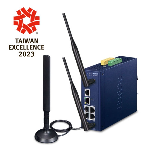 Planet Industrial LoRaWAN Wireless Gateway with 5-Port 10/100/1000T Model LCG-300W
