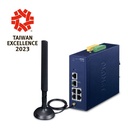 Planet Industrial LoRaWAN Gateway with 5-Port 10/100/1000TModel LCG-300-EU