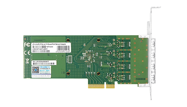 PCIe x4 Quad-port Gigabit SFP Ethernet Network Adapter(Intel I350)
