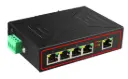 S01 5 Port Ethernet 10/100/1000MB RJ45 Unmanaged Switch, DIN Rail Mounting