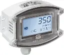 Multifunctional on-wall sensors and measuring transducers, for humidity, temperature, CO2 content and air quality (VOC) AERASGARD® ACO2-W LCD