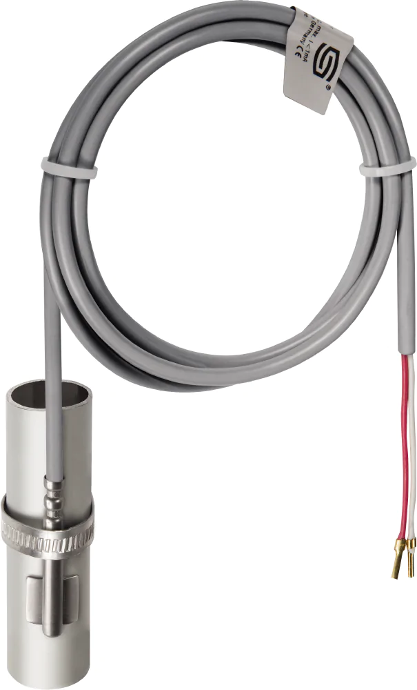 Surface contact / tube contact temperature sensor THERMASGARD ALTF1 Pt100 Silikon 1,5M