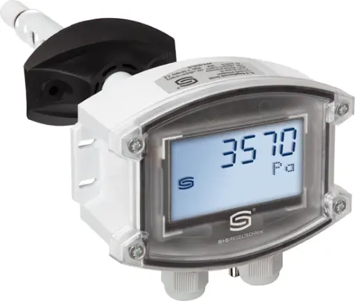[1301-8144-4950-200] Duct humidity and Temperature sensors with integrated pressure and differential pressure measuring transducer PREMASGARD 8147-Modbus LCD