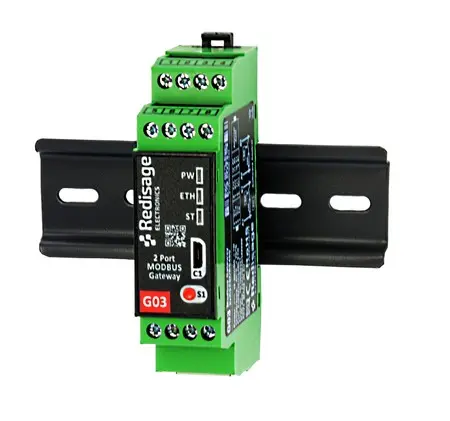 [RE-G03] G03 Ethernet 10/100MB 2xRS232/RS485 MODBUS TCP/RTU/ASCII Gateway