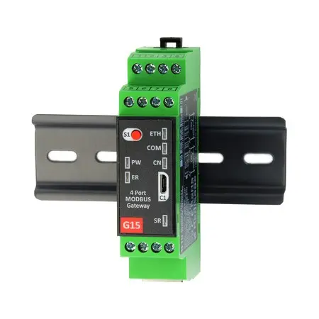 [RE-G15] G15 Ethernet 10/100MB 2xRS232 2xRS485 MODBUS TCP/RTU/ASCII Gateway