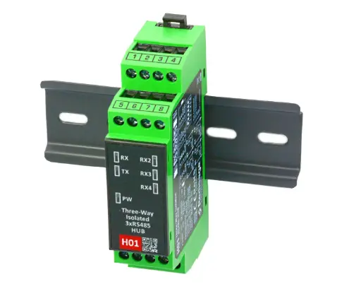 [RE-H01] H01 THREE-WAY Isolated RS485 HUB 1:3 3kV DC Isolation