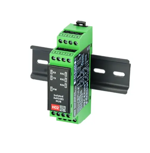 [RE-H02] H02 Isolated RS485 HUB 1:3 3kV DC Isolation Side (3)