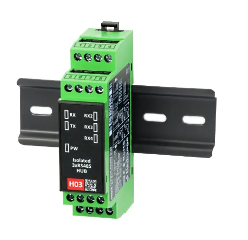 [RE-H03] H03 Isolated RS485 HUB 1:3 3kV DC Isolation Side (1)