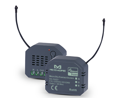 [MH-DS221] MCOHome Z-Wave Micro Switch Model MH-DS221 (AC: 250V/ 3A - DC: 30V/ 3A)（Dry Contact）