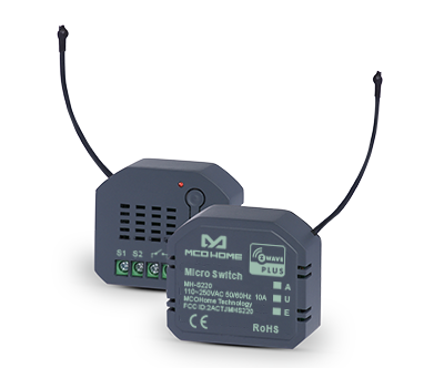 [MH-S220] MCOHome Z-Wave Micro Switch Model MH-S220 (1*10A (Resistive)）Single Relay