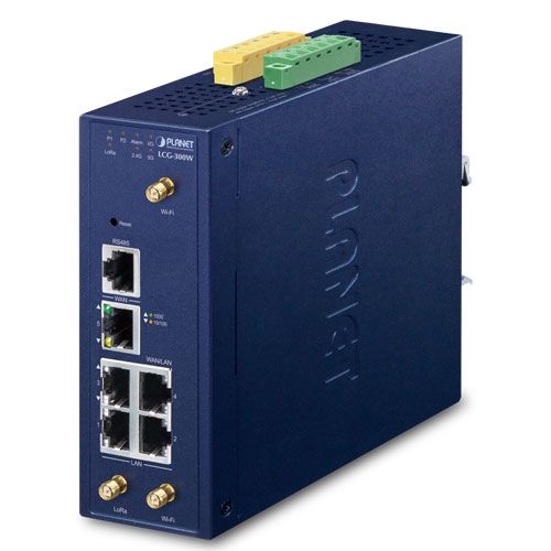 [LCG-300W] Planet Industrial LoRaWAN Wireless Gateway with 5-Port 10/100/1000T Model LCG-300W